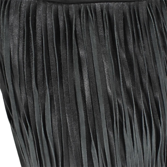 CELINE by Hedi Slimane RARE Fringe Black Bucket Bag in Studded Lambskin Leather! - Picture 3 of 13